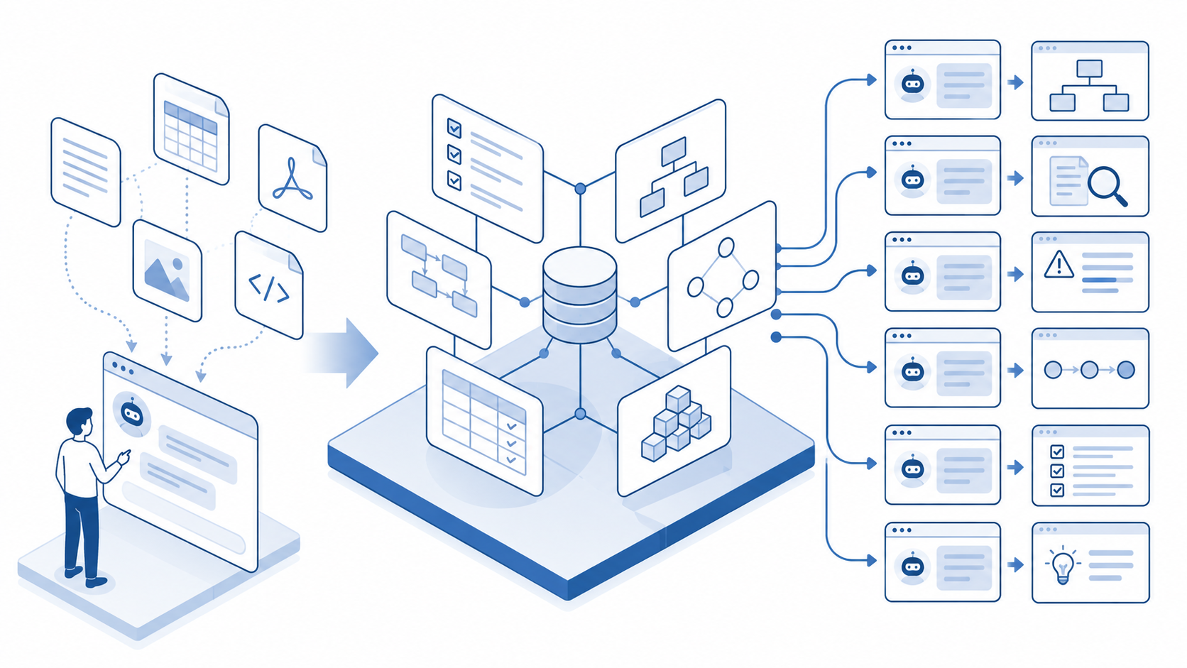 構造化された設計情報を表すイメージ